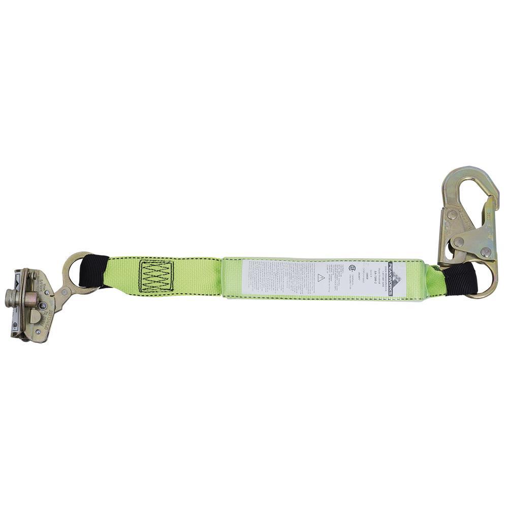 E6 Shock Absorbing Lanyard (200 – 386 lb capacity) - SP - Single Leg - Snap and ADP Rope Grab<span class=' ItemWarning' style='display:block;'>Item is usually in stock, but we&#39;ll be in touch if there&#39;s a problem<br /></span>