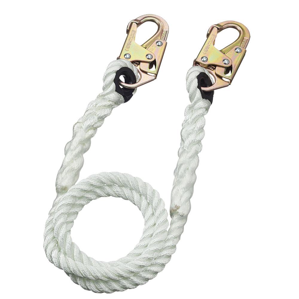 Restraint Lanyard - 5/8&#34; Rope - Snap Hooks - 6&#39; (1.8 m)<span class=' ItemWarning' style='display:block;'>Item is usually in stock, but we&#39;ll be in touch if there&#39;s a problem<br /></span>
