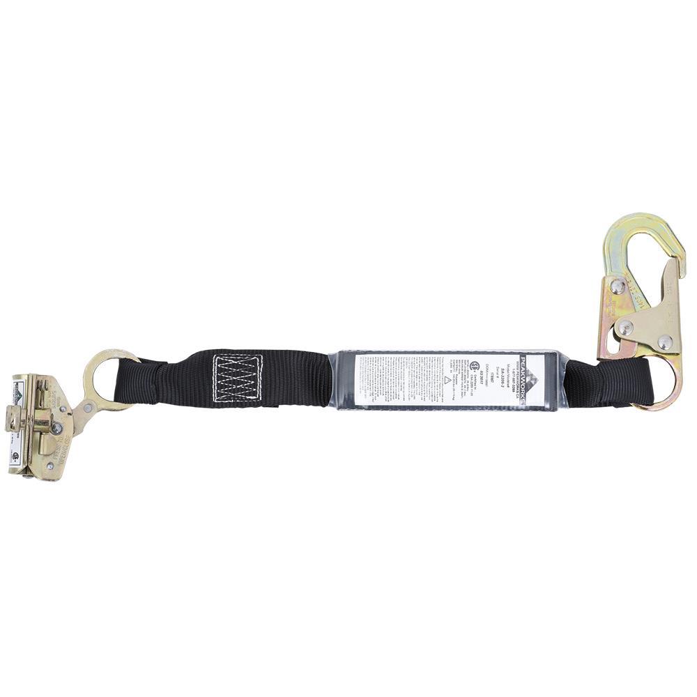 E4 Shock Absorbing Lanyard (100 – 254 lb capacity) - SP - Single Leg - Snap and ADP Rope Grab<span class=' ItemWarning' style='display:block;'>Item is usually in stock, but we&#39;ll be in touch if there&#39;s a problem<br /></span>