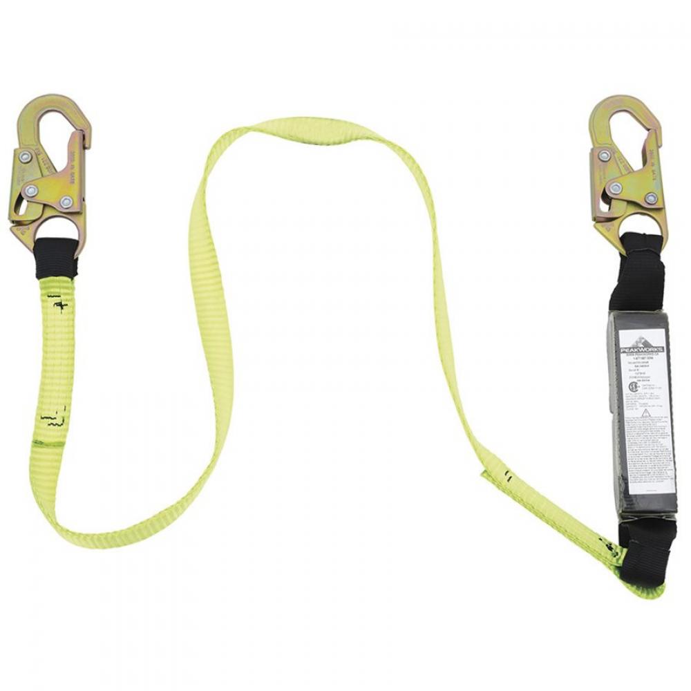 E4 Shock Absorbing Lanyard (100 - 254 lb capacity) - SP - Single Leg - Snap & Form Hooks - 6&#39;<span class='Notice ItemWarning' style='display:block;'>Item has been discontinued<br /></span>