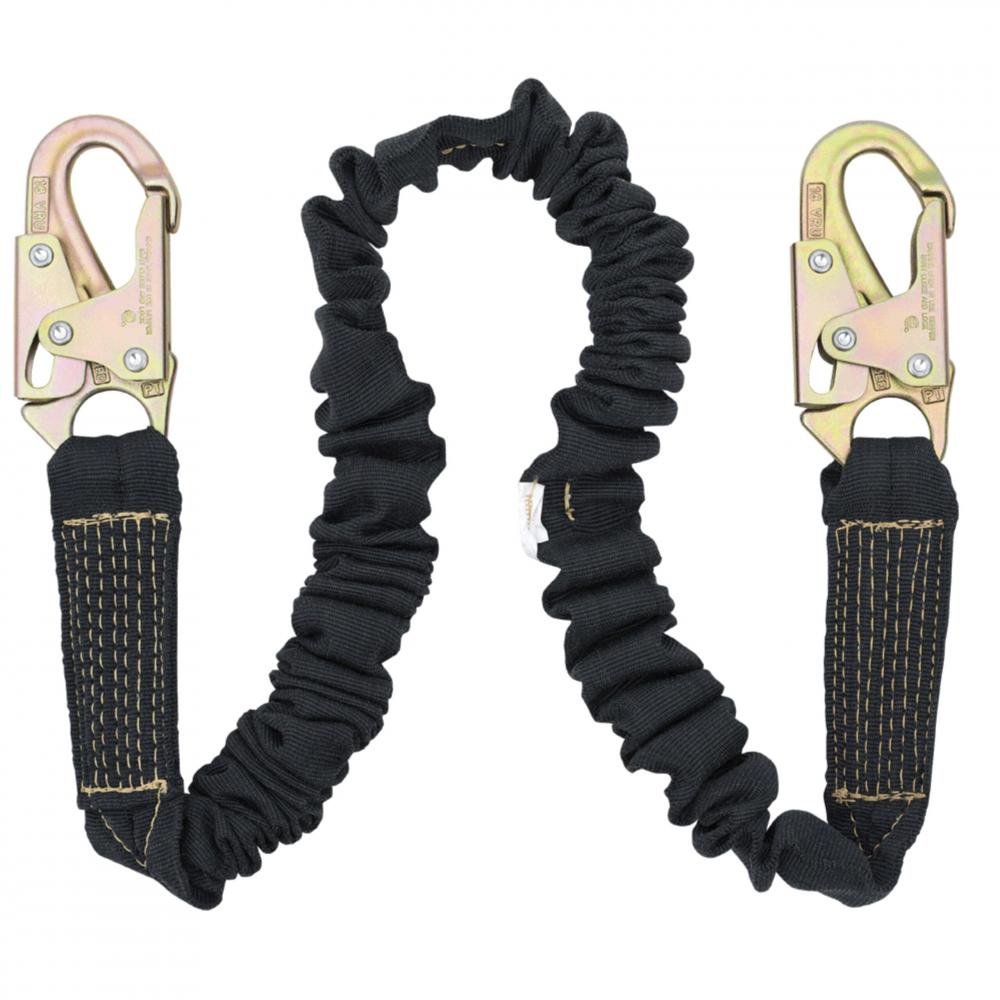 Welder&#39;s Shock Absorbing Lanyard - POY - Single Leg - Snap Hooks - 6&#39; (1.8 m)<span class='Notice ItemWarning' style='display:block;'>Item has been discontinued<br /></span>