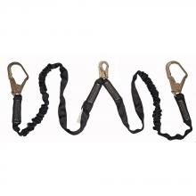 Peakworks V8101224 - Shock Absorbing Lanyard - POY - Twin Leg - Snap & Form Hooks - 4' (1.2 m)