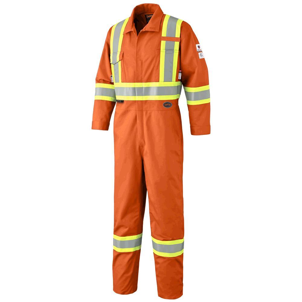 Hi-Viz Orange FR-Tech® 88/12 FR/ARC Rated 7 oz Coverall - 44<span class=' ItemWarning' style='display:block;'>Item is usually in stock, but we&#39;ll be in touch if there&#39;s a problem<br /></span>
