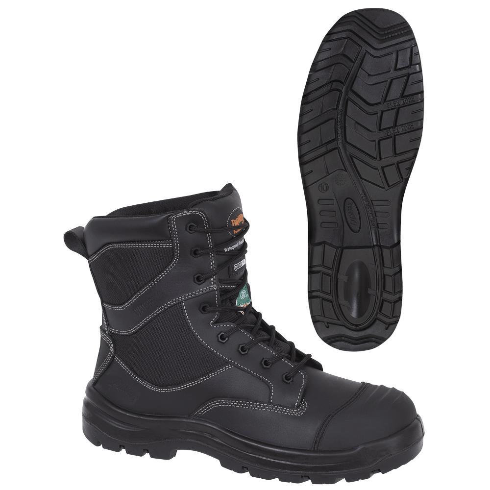 Black Composite Toe/Plate Metal-Free Leather Safety Work Boot - 8<span class=' ItemWarning' style='display:block;'>Item is usually in stock, but we&#39;ll be in touch if there&#39;s a problem<br /></span>