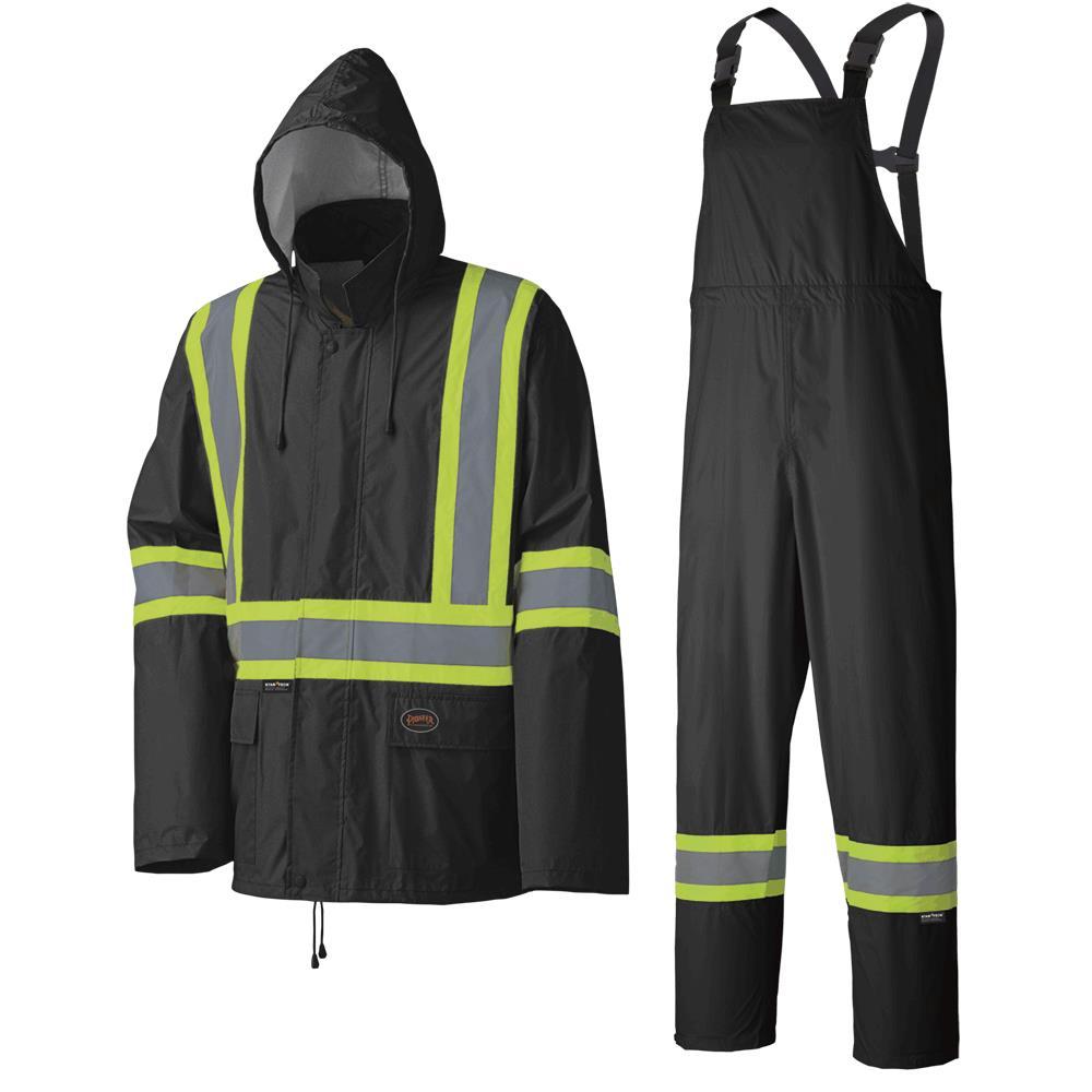 Waterproof Lightweight Safety Rainsuits - Polyester/PVC<span class=' ItemWarning' style='display:block;'>Item is usually in stock, but we&#39;ll be in touch if there&#39;s a problem<br /></span>