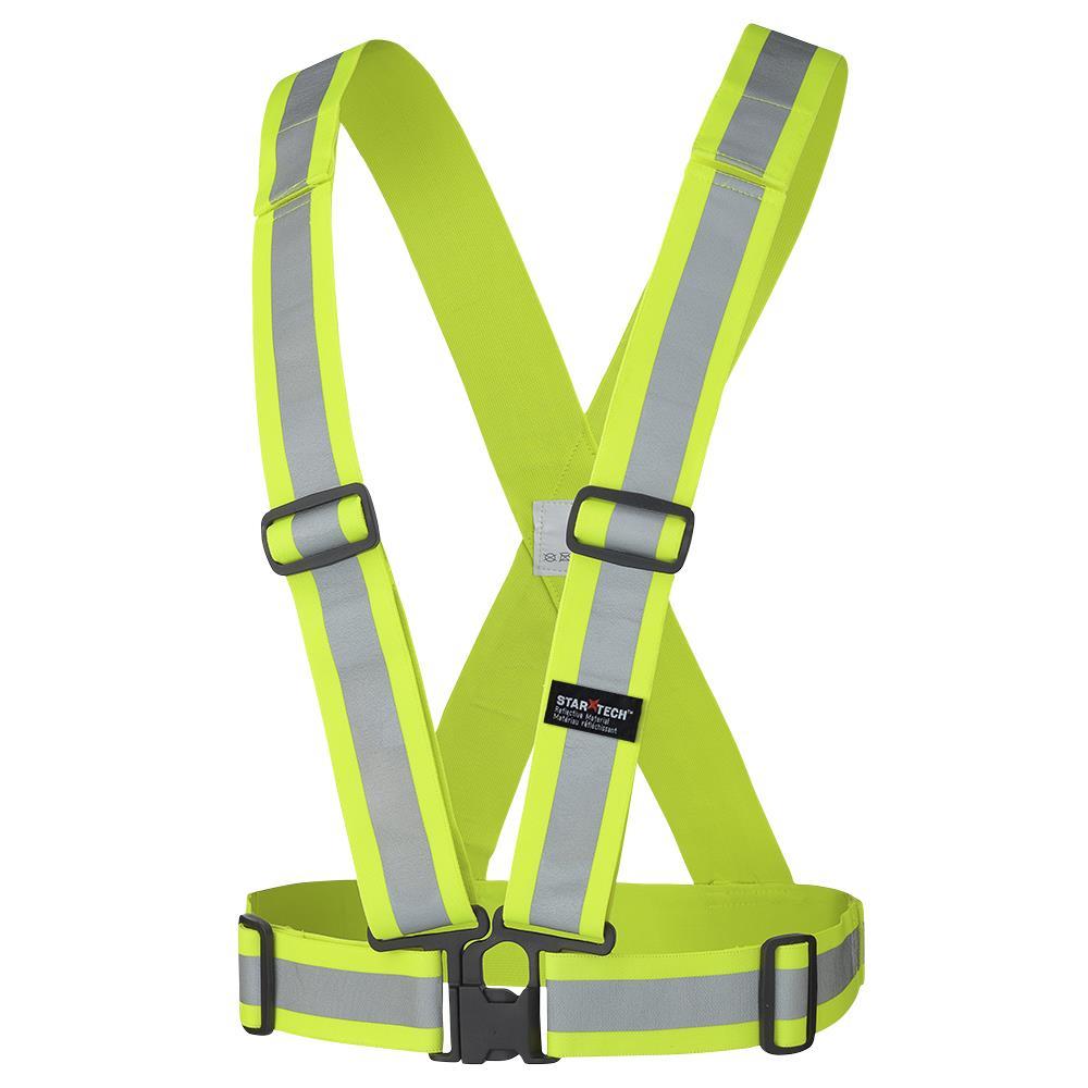 Hi-Viz Yellow/Green Safety Sash - O/S<span class=' ItemWarning' style='display:block;'>Item is usually in stock, but we&#39;ll be in touch if there&#39;s a problem<br /></span>