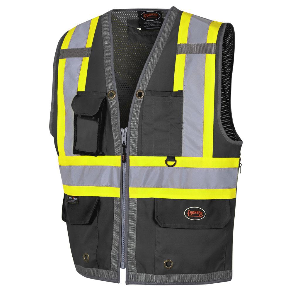 Mesh Back Zip-Front Surveyor’s Safety Vests<span class=' ItemWarning' style='display:block;'>Item is usually in stock, but we&#39;ll be in touch if there&#39;s a problem<br /></span>
