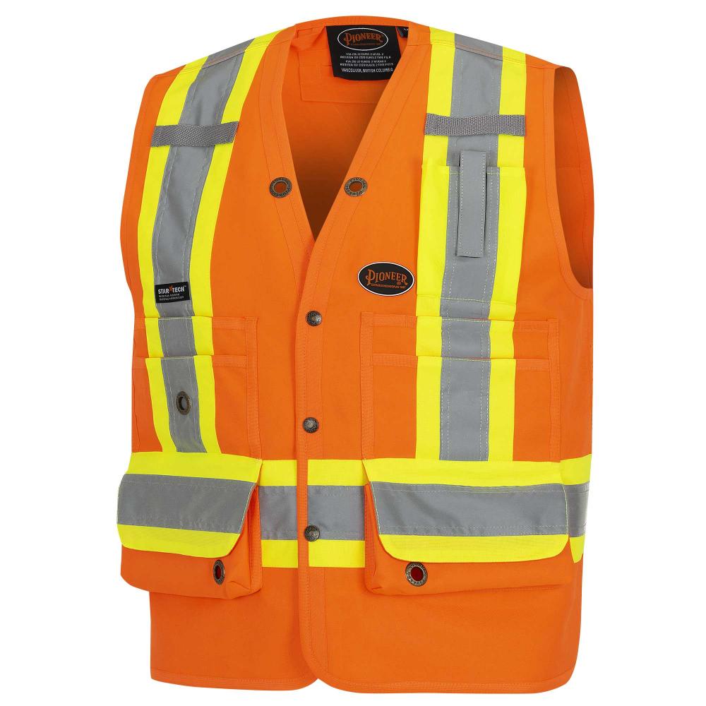 Surveyor&#39;s Safety Vests - 150D Woven Twill Polyester<span class=' ItemWarning' style='display:block;'>Item is usually in stock, but we&#39;ll be in touch if there&#39;s a problem<br /></span>