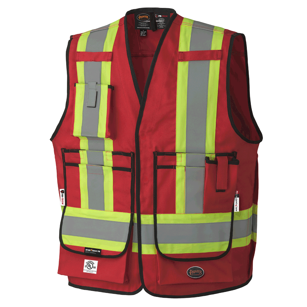 FR/Arc-Resistant Surveyor&#39;s Safety Vests<span class=' ItemWarning' style='display:block;'>Item is usually in stock, but we&#39;ll be in touch if there&#39;s a problem<br /></span>