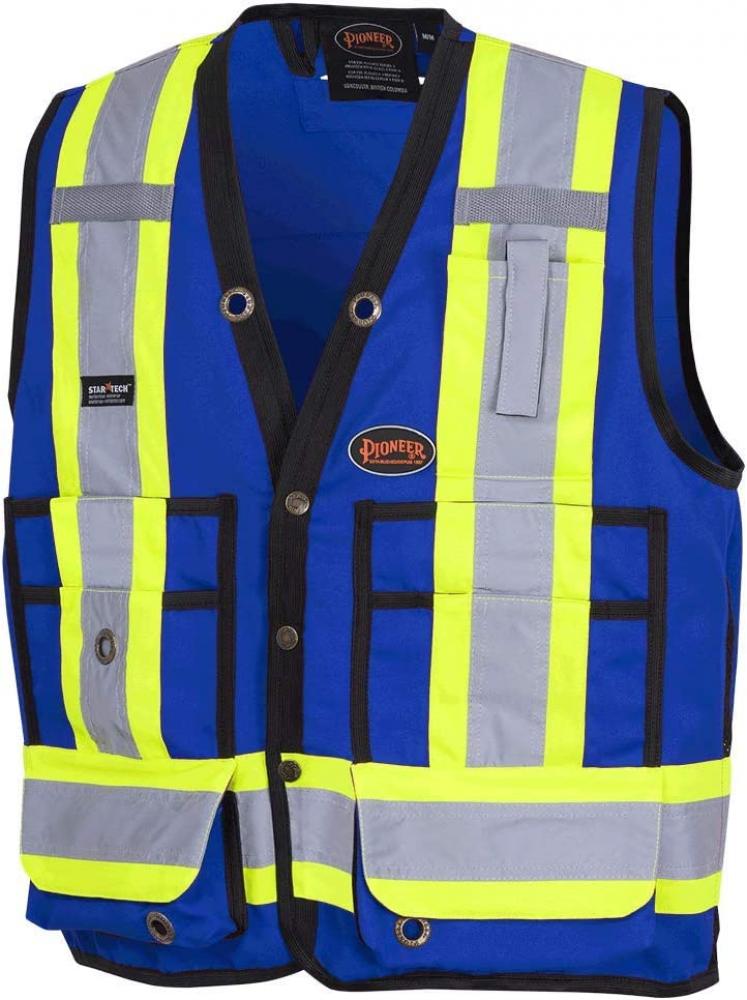 Surveyor&#39;s Safety Vests - 150D Woven Twill Polyester<span class=' ItemWarning' style='display:block;'>Item is usually in stock, but we&#39;ll be in touch if there&#39;s a problem<br /></span>
