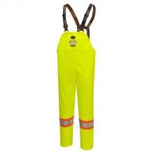 Pioneer V3520760-XL - Hi-Vis FR/ARC-Rated Poly/Cotton Bib Pants - Waterproof - Hi-Vis Yellow - XL