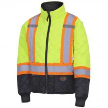 Pioneer V1170160-5XL - Hi-Viz Yellow/Green Quilted Freezer Jacket - 5XL