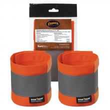 Pioneer V1040151-O/S - Hi-Viz Orange Adjustable Reflective Arm Bands 14" x 4" - pair - O/S