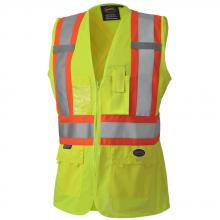 Pioneer V1021860-XL - Hi-Viz Women's Safety Vest - Hi-Viz Yellow/Green - XL
