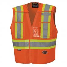 Pioneer V1020951-L/XL - Hi-Viz Orange Drop Shoulder Safety Tear-Away Vest - L/XL