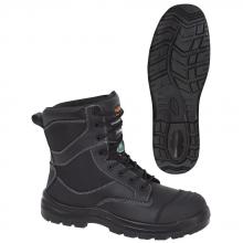 Pioneer V4610870-8 - Black Composite Toe/Plate Metal-Free Leather Safety Work Boot - 8