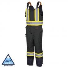 Pioneer V1120870-2XL - Hi-Vis Waterproof Quilted Safety Overalls