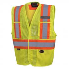 Pioneer V1023760-2/3XL - Hi-Viz Yellow/Green Non Tear-Away Mesh Vest - 2/3XL