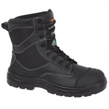Pioneer V4610870-8 - Black Composite Toe/Plate Metal-Free Leather Safety Work Boot - 8
