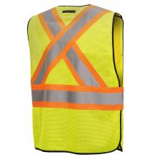 Pioneer V1020810-O/S - Hi-Viz Safety Tear-Away Vest - Poly Mesh - Hi-Viz Yellow/Green - O/S