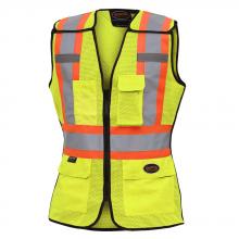 Pioneer V1023660-L - Women's Hi-Viz Yellow/Green Safety Tear-Away Vest - L