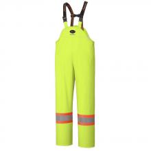 Pioneer V3520260-L - Hi-Viz Yellow/Green Flame Resistant PU Stretch Waterproof Bib Pants - L