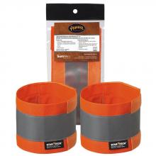 Pioneer V1040251-O/S - Hi-Viz Orange Adjustable Reflective Ankle Bands 18" x 4"- pair - O/S