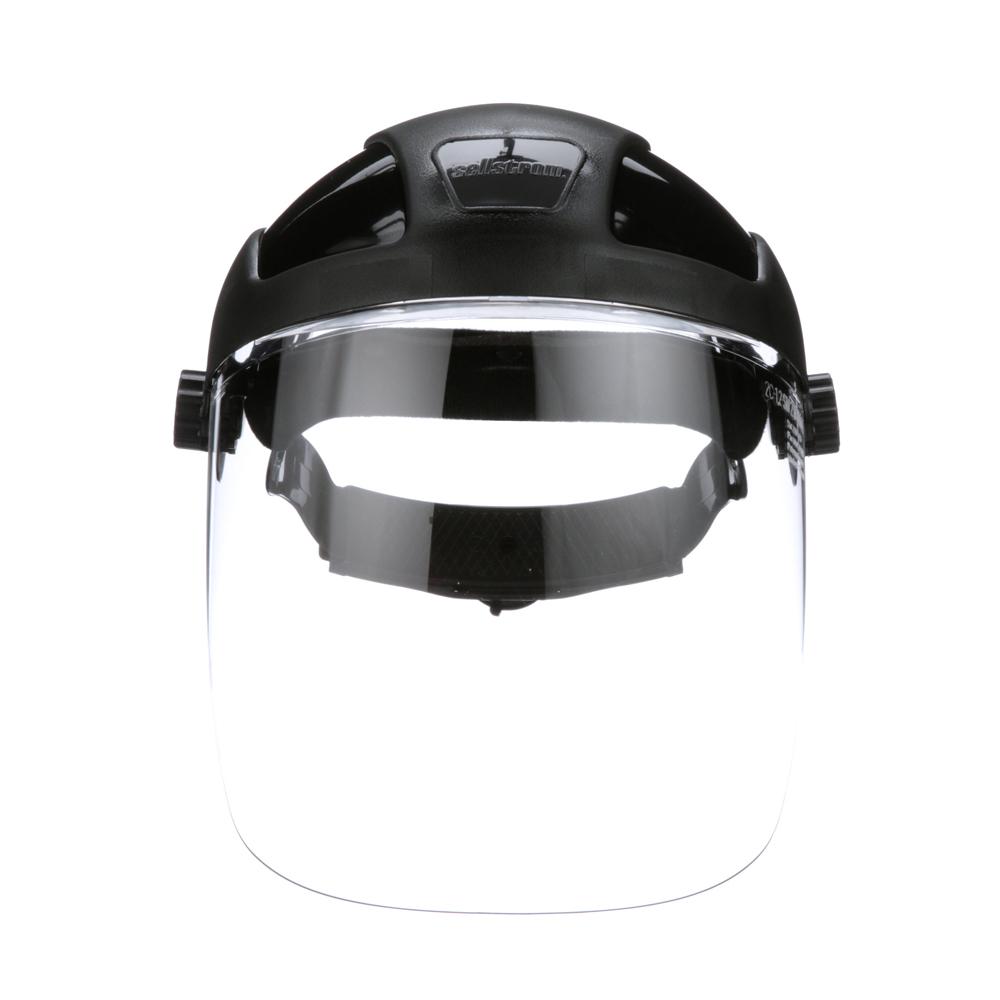 DP4 Series Face Shield with Crown and Ratcheting Headgear - Clear Anti-Fog Polycarbonate 9&#34;<span class=' ItemWarning' style='display:block;'>Item is usually in stock, but we&#39;ll be in touch if there&#39;s a problem<br /></span>