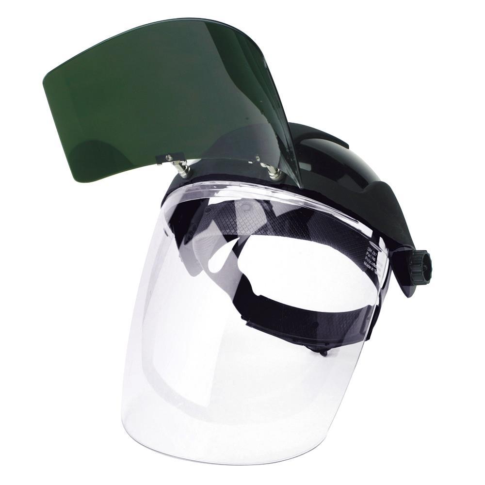 Multi-Purpose Face Shield with Flip-Up IR Visor and Ratcheting Headgear<span class=' ItemWarning' style='display:block;'>Item is usually in stock, but we&#39;ll be in touch if there&#39;s a problem<br /></span>