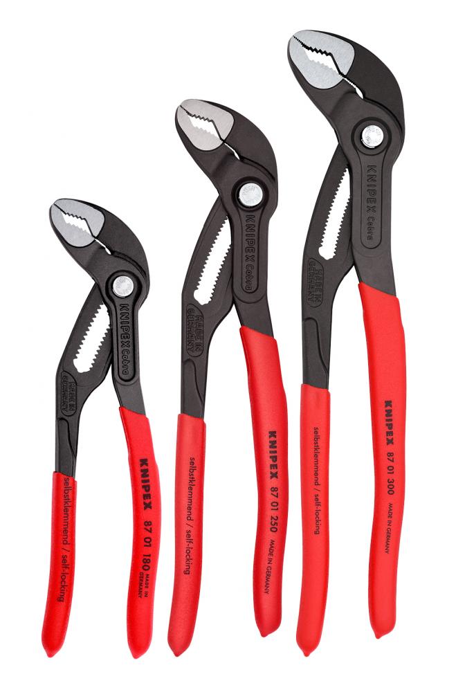 3 Pc Cobra® Pliers Set<span class=' ItemWarning' style='display:block;'>Item is usually in stock, but we&#39;ll be in touch if there&#39;s a problem<br /></span>