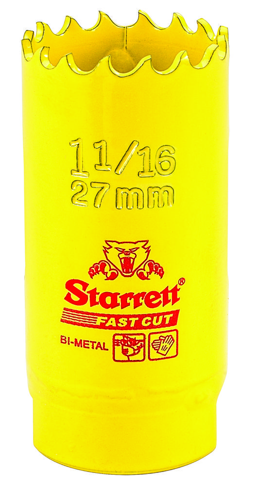 HSS FAST CUT HOLE SAW 1-1/16&#34; (27MM)<span class=' ItemWarning' style='display:block;'>Item is usually in stock, but we&#39;ll be in touch if there&#39;s a problem<br /></span>