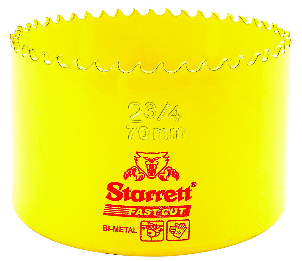 HSS FAST CUT HOLE SAW 2-3/4&#34; (70MM)<span class=' ItemWarning' style='display:block;'>Item is usually in stock, but we&#39;ll be in touch if there&#39;s a problem<br /></span>