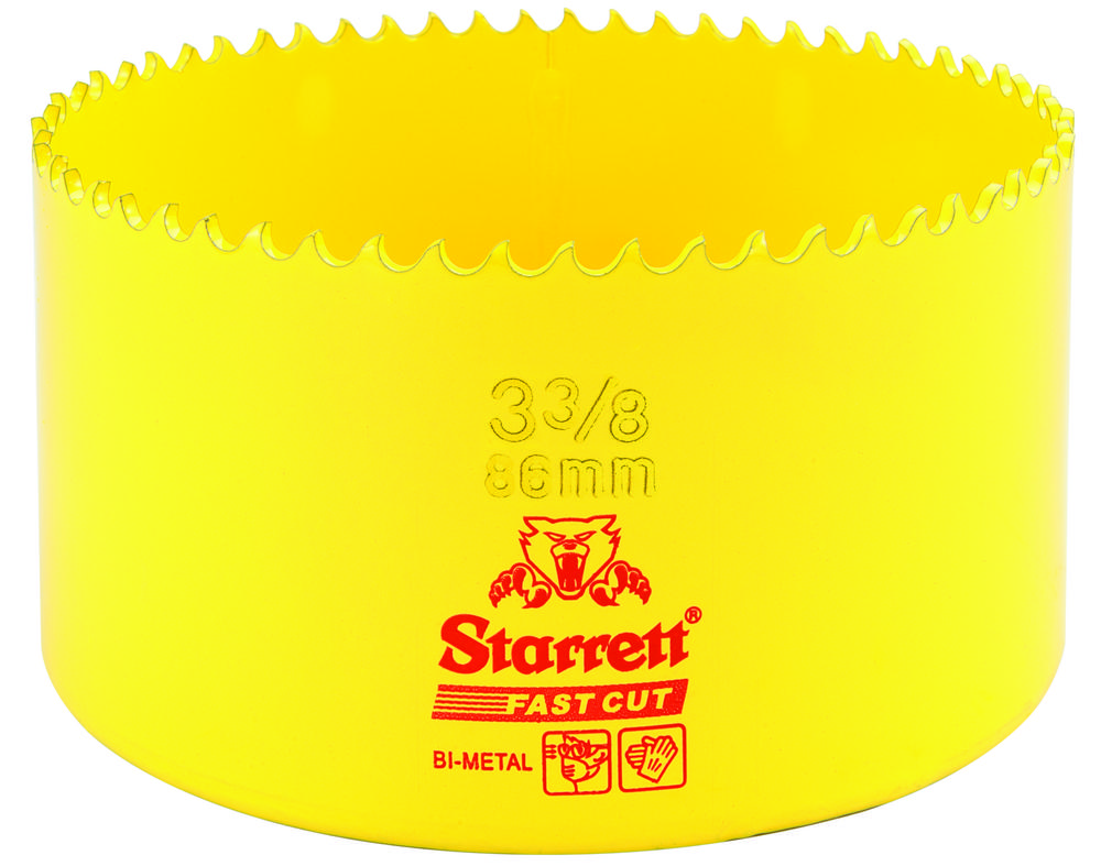 HSS FAST CUT HOLE SAW 3-3/8&#34; (86MM)<span class=' ItemWarning' style='display:block;'>Item is usually in stock, but we&#39;ll be in touch if there&#39;s a problem<br /></span>