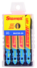 Starrett BU232-20 - Metal Cutting, Unified Shank, Bi-Metal Unique, Jig Saw Blades, 2" x 5/16 x .040 x 32 Tpi, 20 Pac