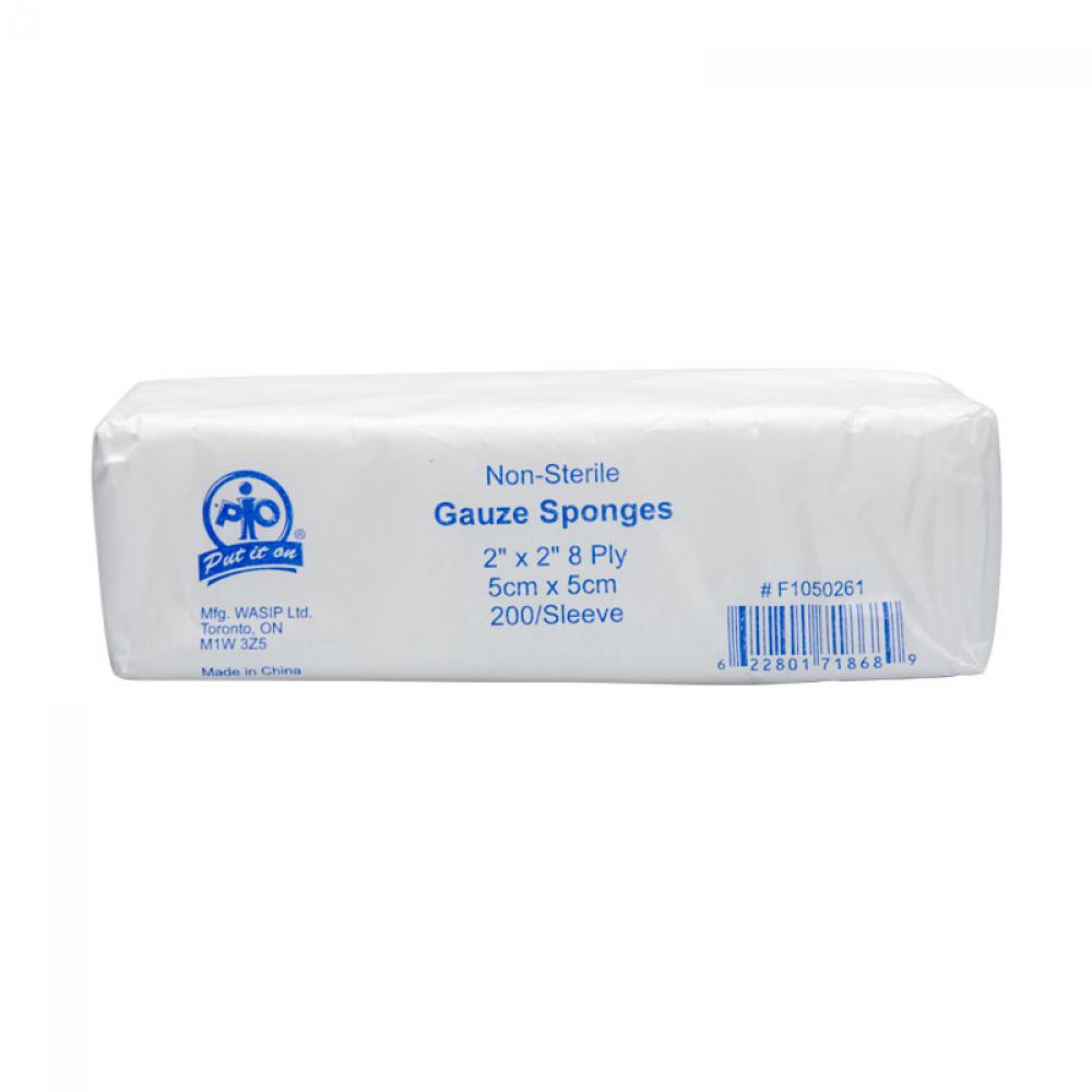 Gauze Sponges, 5 x 5cm, 200/Bag<span class=' ItemWarning' style='display:block;'>Item is usually in stock, but we&#39;ll be in touch if there&#39;s a problem<br /></span>