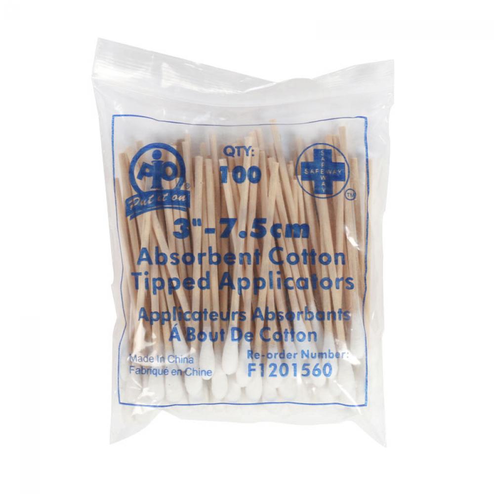 Cotton-Tipped Applicators, 7.5cm, 100/Bag<span class=' ItemWarning' style='display:block;'>Item is usually in stock, but we&#39;ll be in touch if there&#39;s a problem<br /></span>