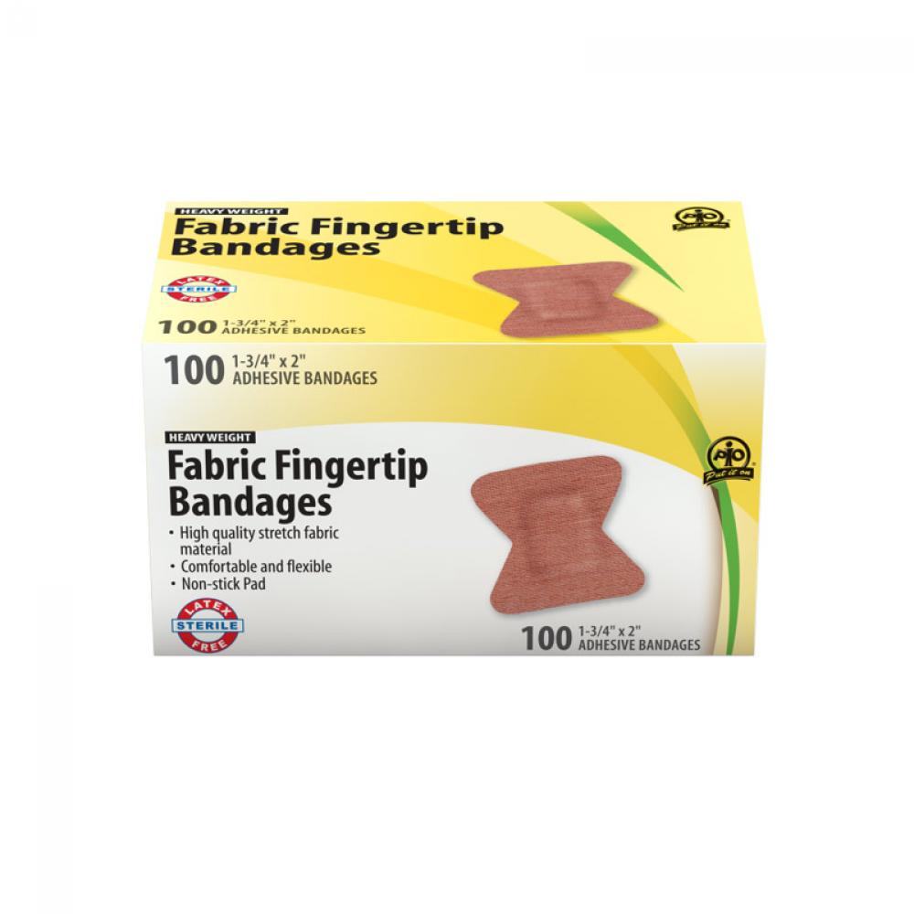 Fabric Fingertip Bandage, 5 x 4.5cm, 100/Box<span class=' ItemWarning' style='display:block;'>Item is usually in stock, but we&#39;ll be in touch if there&#39;s a problem<br /></span>