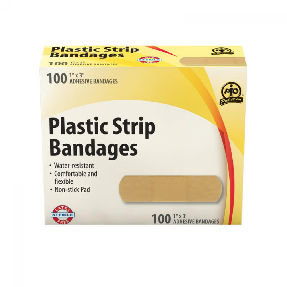 Plastic Strip Bandage, Large, 7.5 x 2.5cm, 100/Box<span class=' ItemWarning' style='display:block;'>Item is usually in stock, but we&#39;ll be in touch if there&#39;s a problem<br /></span>