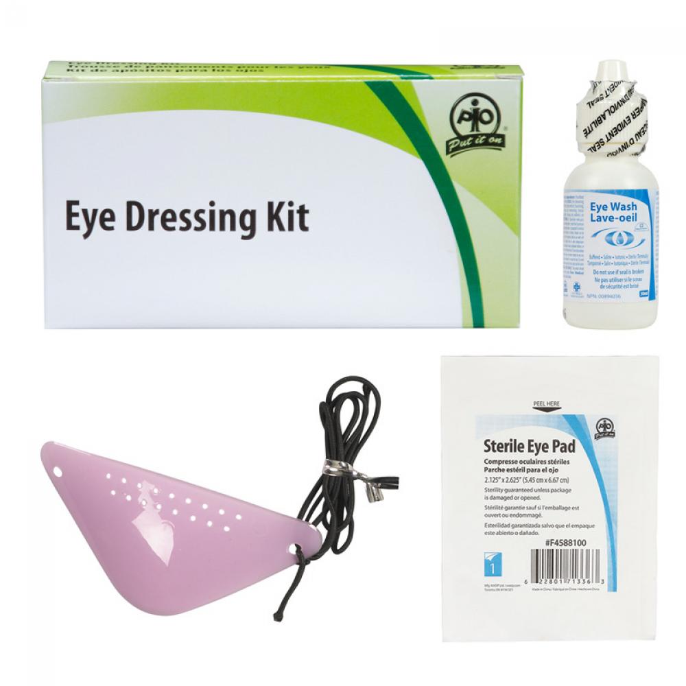 Eye Dressing Kit: Eyepad/Eyeshield/Eyewash Solution<span class=' ItemWarning' style='display:block;'>Item is usually in stock, but we&#39;ll be in touch if there&#39;s a problem<br /></span>
