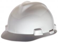 MSA Safety 10057441 - V-Gard Slotted Cap, White, w/1-Touch Suspension