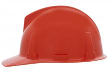 MSA Safety 475382 - Topgard Slotted Cap, Orange, w/Fas-Trac III Suspension