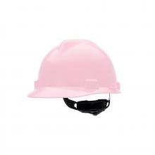 MSA Safety 495862 - V-Gard Slotted Cap, Pink, w/Fas-Trac III Suspension