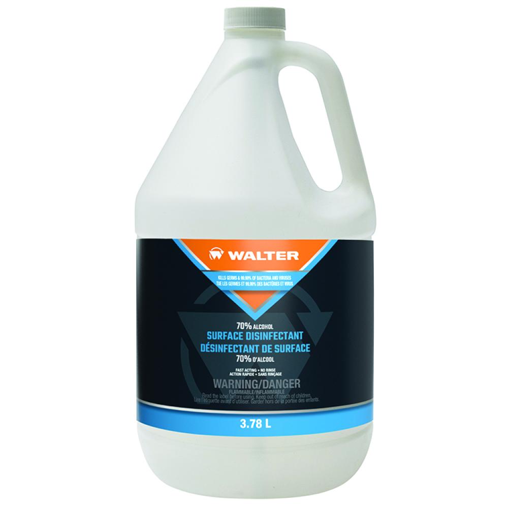 LIQUID SURFACE CLEANER 70% ALCOHOL 3.78L / 1 GAL<span class=' ItemWarning' style='display:block;'>Item is usually in stock, but we&#39;ll be in touch if there&#39;s a problem<br /></span>