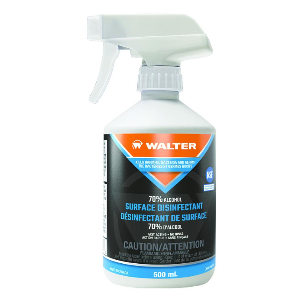 LIQUID SURFACE CLEANER 70% ALCOHOL 500ML  /  16.9 OZ<span class=' ItemWarning' style='display:block;'>Item is usually in stock, but we&#39;ll be in touch if there&#39;s a problem<br /></span>