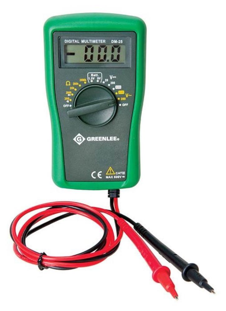 Manual Ranging Digital Multimeter, 600V (DM-25)<span class=' ItemWarning' style='display:block;'>Item is usually in stock, but we&#39;ll be in touch if there&#39;s a problem<br /></span>