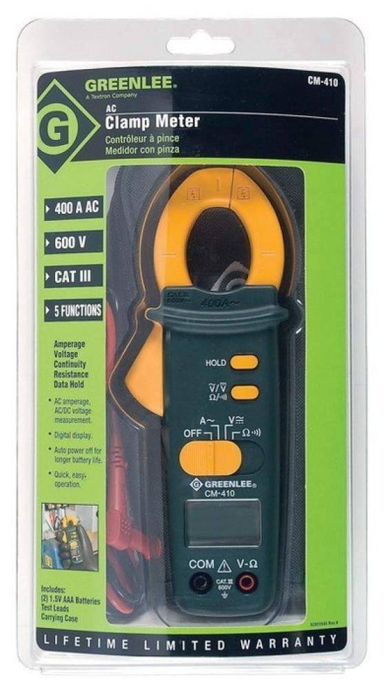 AC Clamp Meter, 600V, 400A<span class=' ItemWarning' style='display:block;'>Item is usually in stock, but we&#39;ll be in touch if there&#39;s a problem<br /></span>